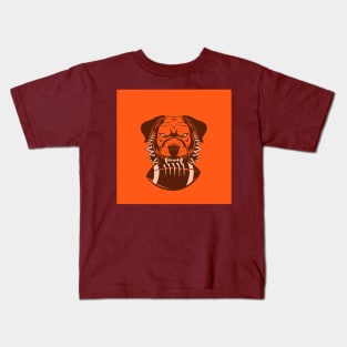 The Old School Football Hell Dawn Pound Dog Kids T-Shirt